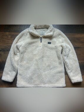 Simply Southern Cream Sherpa Half-Zip Pullover